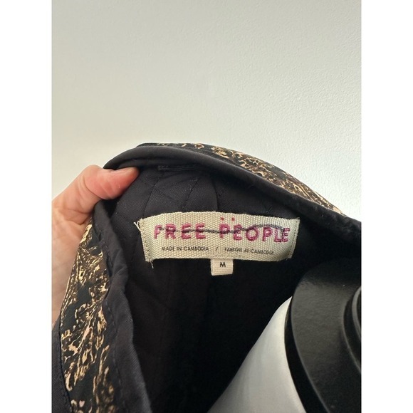 NWT Free People Zoey Jacket in Black Combo MEDIUM - Picture 10 of 11